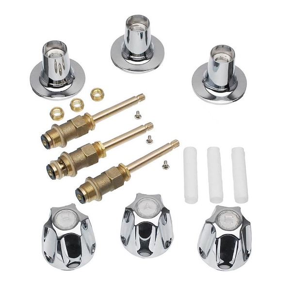 Thrifco Plumbing Tub/Shower 3-Handle Remodeling Kit for Price Pfister Verve in C 9400001 - main